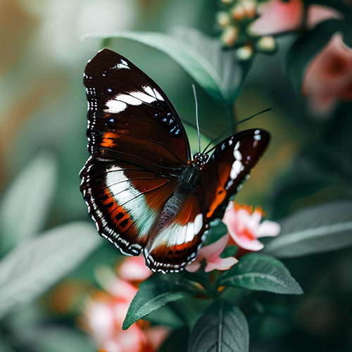 Varied Eggfly or Blue Moon Butterfly
